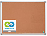 MasterVision® Earth Cork Board, 24" x 36", 80% Recycled, Aluminum Frame With Silver Finish 1 thumbnail image