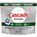 Cascade Platinum Dishwasher Detergent ActionPacs, Fresh Scent, 4 ActionPacs Per Pack, Carton Of 30 Packs