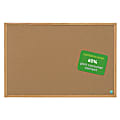 MasterVision® Earth Cork Board, 36" x 48", 60% Recycled, Wood Frame