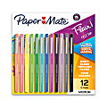 Paper Mate® Flair® Tropical Vacation Felt Tip Pens, Medium Point, 0.7 mm, Assorted Colors, Pack Of 12