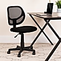 Flash Furniture Mesh Low-Back Swivel Task Chair, Black