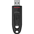 SanDisk® Ultra® USB 3.0 Flash Drive, 128GB, Black 1 thumbnail image