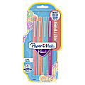 Paper Mate® Flair® Porous-Point Pens, Medium Point, 0.7 mm, Assorted Barrels, Assorted Ink Colors, Pack Of 4 Pens