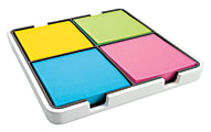 Post-it® Super Sticky Notes — Evernote® Collection, 3" x 3", Assorted Colors, 90 Sheets Per Pad, 4 Pads Per Pack