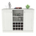 Inval Shaker-Style 48"W 2-Door Buffet Cabinet, Washed Oak