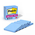 Post-it Super Sticky Notes, 3 in x 3 in , 5 Pads, 90 Sheets/Pad, 2x the Sticking Power, Sapphire Blue