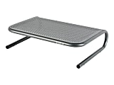 Allsop® Monitor Stand Jr., 4"H x 14.5"W x 11"D, Pewter