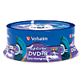 Verbatim® N14285 Color LightScribe™ DVD+R Discs, Spindle Of 25