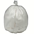 SKILCRAFT Trash Bags, 34 gal, 32"H x 44"W, Clear, 100 Bags (AbilityOne NSN1506256)