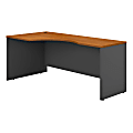 Bush Business Furniture Components 72"W Corner Left-Hand Computer Desk, Natural Cherry/Graphite Gray, Standard Delivery
