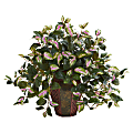 Nearly Natural 20"H Hoya Artificial Plant With Decorative Planter, 20"H x 22"W x 22"D, Brown/Green