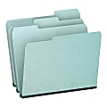 Pendaflex® 1/3-Cut Pressboard Tab Folders, Letter Size, Blue, Box Of 25