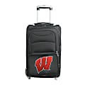 Denco Sports Luggage NCAA Expandable Rolling Carry-On, 20 1/2" x 12 1/2" x 8", Wisconsin Badgers, Black 1 thumbnail image