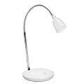 Lumisource Emu Table Lamp, 7"H, White Shade/White Base