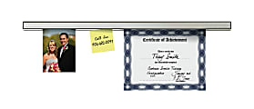 Advantus Grip-A-Strip Display Rail, 1 1/2" x 96", Satin 1 thumbnail image