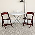 Flash Furniture HERCULES Series Wood Folding Chairs, Mahogany, Pack Of 4 Chairs 1 thumbnail image