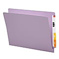 Smead® Color End-Tab Folders, Straight Cut, Letter Size, Lavender, Box Of 100 1 thumbnail image