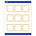 Avery® Print-To-The-Edge Cards With Sure Feed® Technology, S00-DHP-PRMWC10, Square, 2-1/2" x 2-1/2", Matte White, Preprinted Multi-Lined Gold Border Design, Pack Of 90 1 thumbnail image