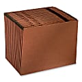 Oxford® Daily Expanding File, Letter Size, 100% Recycled, Red-Brown
