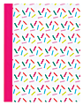 Divoga® Scented Composition Notebook, Sweet Smarts Collection, Wide Ruled, 160 Pages (80 Sheets), Sprinkle Design/Tutti Frutti Scent