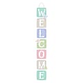 Amscan Spring Welcome Wooden Signs, 28-1/2" x 5", Multicolor, Pack Of 2 Signs