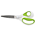 Westcott® CarboTitanium Scissors, 8", Straight, White/Green