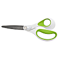 Westcott® CarboTitanium Scissors, 8", Straight, White/Green 1 thumbnail image
