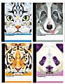 Inkology Composition Books, 8-1/2" x 11", College Ruled, 200 Pages (100 Sheets), Foil Totem Designs, Pack Of 12 Books 1 thumbnail image