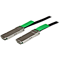 StarTech.com MSA Compliant QSFP+ Direct-Attach Twinax Cable - 2 m (6.6 ft) - 40 Gbps - Passive DAC Copper Cable - RJ45 Mini-GBIC Cable - Black