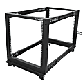 StarTech.com 12U Adjustable Depth Open Frame 4 Post Server Rack w/ Casters/Levelers and Cable Management Hooks - 4POSTRACK12U 1 thumbnail image