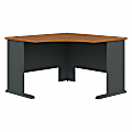 Bush Business Furniture Office Advantage 48"W Corner Desk, Natural Cherry/Slate, Standard Delivery 1 thumbnail image