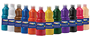 Prang® Ready-To-Use Tempera Paint, 16 Oz., Assorted Colors, Pack Of 12 1 thumbnail image