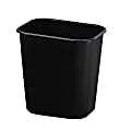 Durable Polyethylene Wastebasket, 3 1/4 Gallons (12.3L), Black