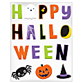 Amscan Halloween Friends Gel Cling Decals, 2-1/2" x 2-3/4", Multicolor, 17 Decals Per Pack, Set Of 3 Packs