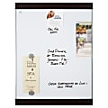 Quartet® Magnetic Dry-Erase Whiteboard, 18" x 24", Aluminum Frame With Mahogany Finish