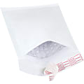 South Coast Paper White Self-Seal Bubble Mailers, #000, 4" x 8", Pack Of 25