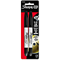 Sharpie® Twin-Tip Permanent Markers, Black, Pack Of 2 1 thumbnail image