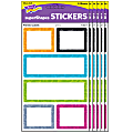 Trend superShapes Stickers, Color Harmony Painted Labels, 24 Stickers Per Pack, Set Of 6 Packs