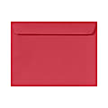 LUX Booklet 9" x 12" Envelopes, Gummed Seal, Holiday Red, Pack Of 500