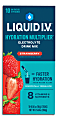 Liquid IV Strawberry Hydration Multiplier, 0.56 Fl Oz, Pack Of 10 Pouches 1 thumbnail image