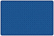 Carpets for Kids® KIDSoft™ Comforting Circles Tonal Solid Rug, 3’ x 4', Primary Blue