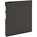 Avery® Economy 3-Ring Binder, 1" Round Rings, Black