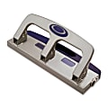 OIC® Deluxe Standard 3-Hole Punch With Drawer, Silver