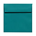 LUX Square Envelopes, 5 1/2" x 5 1/2", Peel & Press Closure, Teal, Pack Of 250