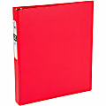 Avery® Economy 3-Ring Binder, 1" Round Rings, 54% Recycled, Red 1 thumbnail image