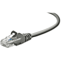 Belkin RJ45 CAT-5e Patch Cable, Snagless Molded Grey 03 - 3 ft Category 5e Network Cable for MacBook Air, MacBook Pro, Network Device - First End: 1 x RJ-45 Network - Male - Second End: 1 x RJ-45 Network - Male - 100 Mbit/s - Patch Cable