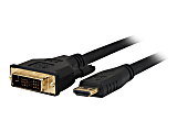 Comprehensive Pro AV/IT Series HDMI to DVI 26 AWG Cable 6ft - 6 ft DVI/HDMI Video Cable  - HDDVI6PROBLK 1 thumbnail image