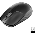 Logitech® M190 Full Size Ambidextrous Wireless Mouse, Charcoal