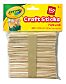 Crayola® Wood Craft Sticks, 4-1/2" x 3/8", Natural, Pack Of 150 Sticks 1 thumbnail image