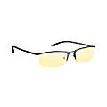 Gunnar Optiks Emissary Semi-Rimless Advanced Computer Glasses, Onyx Frame, Amber Lens, ST003-C001